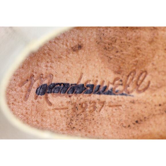 Madewell CREAM WHITE REAL LEATHER ROUND TOE LACE UP LOW HEEL OXFORD SHOES Sz 10 - Picture 7 of 10